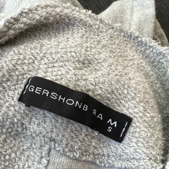 Gershon Bram Gray French Terry Patchwork Dress Small - Picture 9 of 12